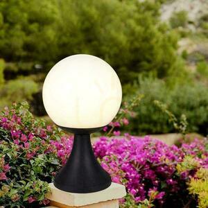 Lampa ogrodowa stojąca V-TAC VT-1230 E27 33 cm czarna z kulą opalową small 4