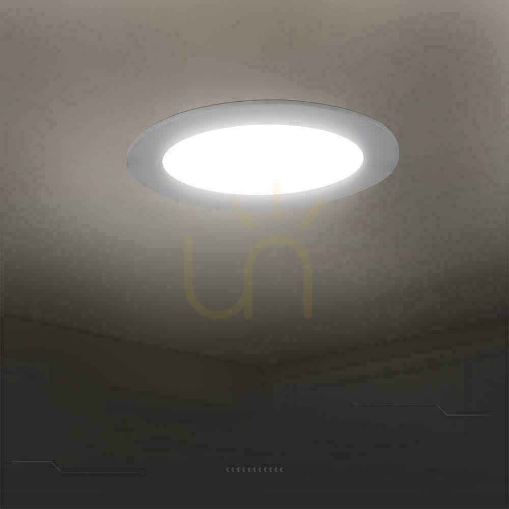 Wyświetl Panel LED V-TAC Wpuszczany Premium Downlight 18W Okrągły fi220 VT-61018 3000K 1850lm Panel LED V-TAC Wpuszczany Premium Downlight 18W Okrągły fi220 VT-61018 3000K 1850lm