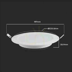 Panel LED V-TAC Wpuszczany Premium Downlight 18W Okrągły fi220 VT-61018 4000K 1980lm small 1