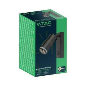 Kinkiet Ścienny V-TAC GU10 Aluminium Czarny z włącznikiem VT-429 3 Lata Gwarancji small 2