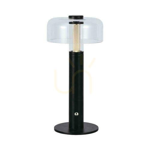 Sprawdź Lampka Biurkowa Nocna V-TAC 1W LED 30cm Ładowanie USB Ściemnianie Czarna VT-1049 3000K 100lm