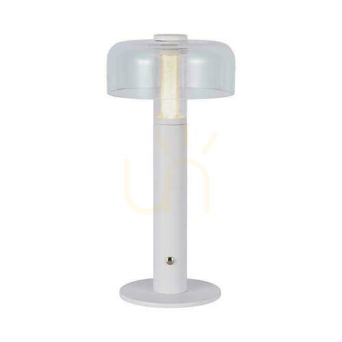 Sprawdź Lampka Biurkowa Nocna V-TAC 1W LED 30cm Ładowanie USB Ściemnianie Biała VT-1049 3000K 100lm