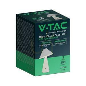 Lampka Biurkowa Nocna V-TAC 3W LED 24cm Ładowanie USB Ściemnianie Biała VT-1051 3000K-6000K 200lm small 5