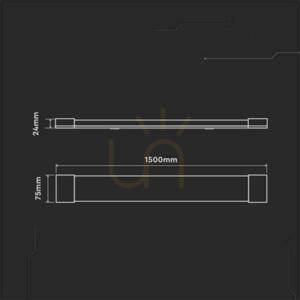 Oprawa V-TAC 50W LED Liniowa Natynkowa 150CM VT-8340 6500K 6000lm 3 Lata Gwarancji 3 Oprawa V-TAC 50W LED Liniowa Natynkowa 150CM VT-8340 6500K 6000lm 3 Lata Gwarancji small 3