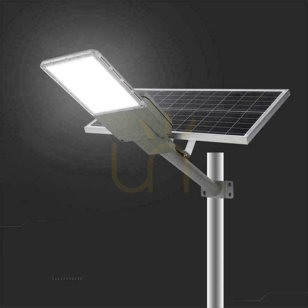 Obejrzyj Oprawa Uliczna LED Solarna V-TAC BRIDGELUX CHIP IP65 Pilot LiFePO4 Panel 70W VT-15300ST 4000K 3500lm Oprawa Uliczna LED Solarna V-TAC BRIDGELUX CHIP IP65 Pilot LiFePO4 Panel 70W VT-15300ST 4000K 3500lm