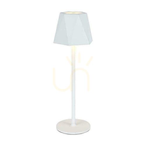 Sprawdź Lampka Biurkowa Nocna V-TAC 4W LED 37cm Ładowanie USB Ściemnianie Biała VT-1034 3000K-6000k 150lm