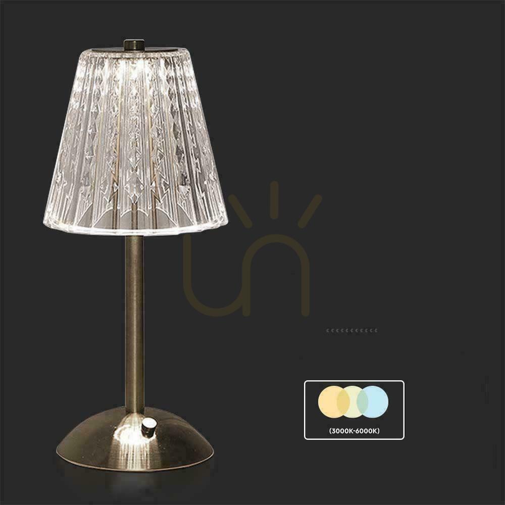 Wyświetl Lampka Biurkowa Nocna V-TAC 3W LED 29cm Ładowanie USB Ściemnianie Piaskowy Brąz VT-1033 3000K-6000K 210lm Lampka Biurkowa Nocna V-TAC 3W LED 29cm Ładowanie USB Ściemnianie Piaskowy Brąz VT-1033 3000K-6000K 210lm