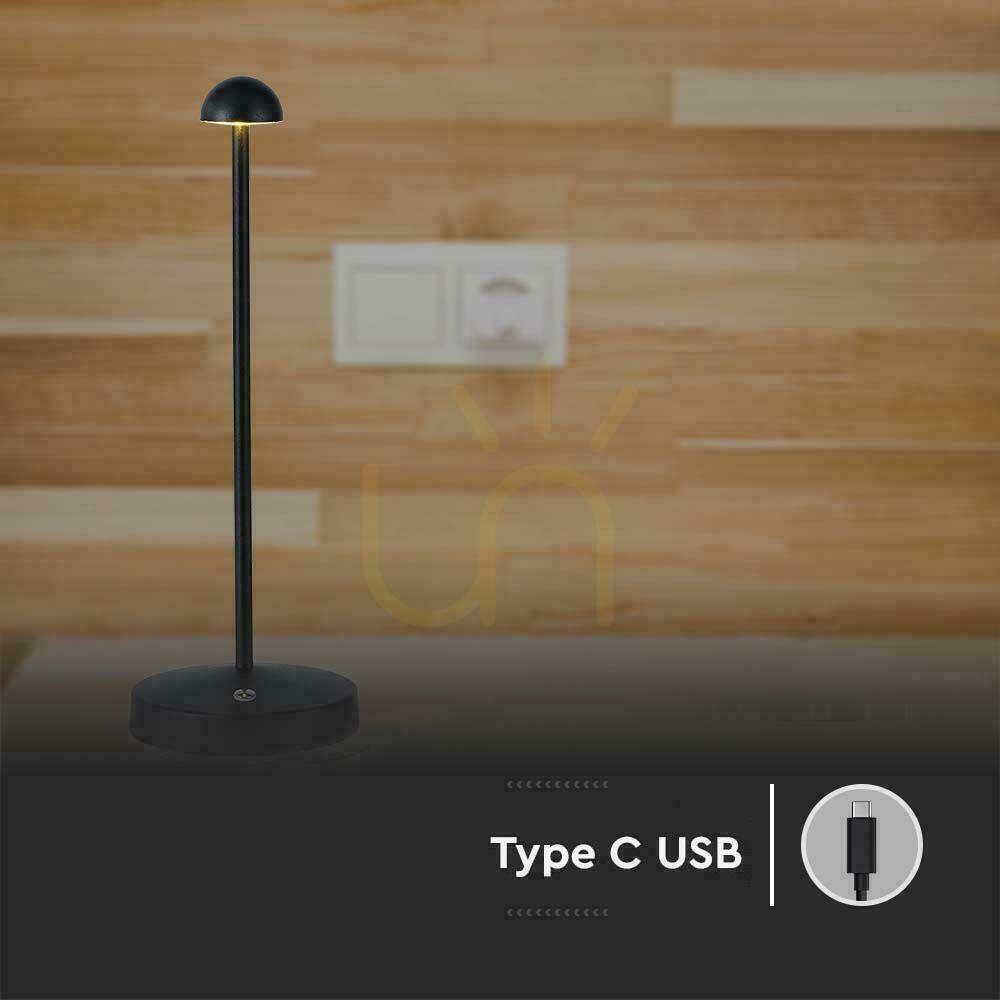 Sprawdź Lampka Biurkowa Nocna V-TAC 3W LED 29cm Ładowanie USB Ściemnianie Czarna VT-1073 3000K-6000K 130lm Lampka Biurkowa Nocna V-TAC 3W LED 29cm Ładowanie USB Ściemnianie Czarna VT-1073 3000K-6000K 130lm