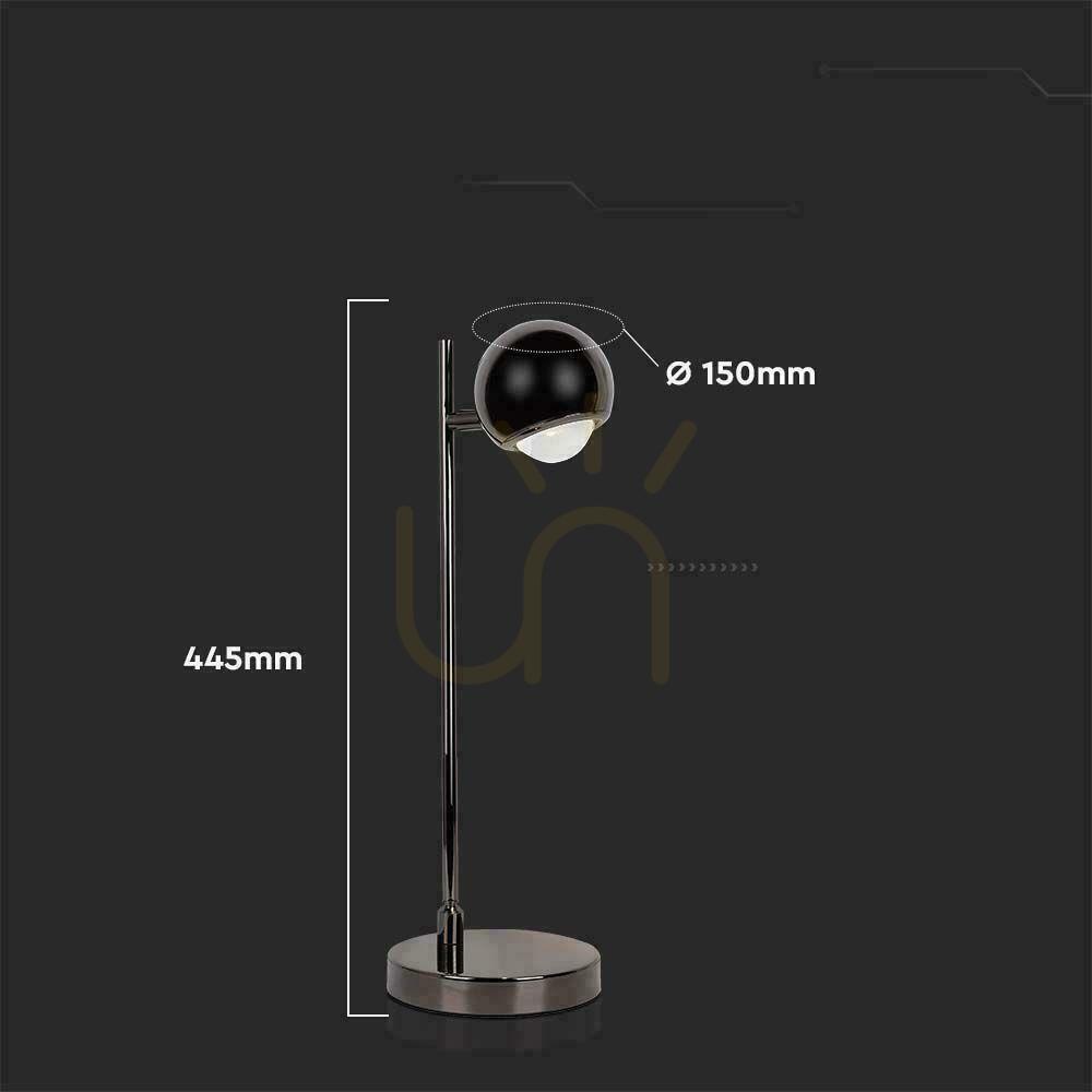 Zobacz Lampka Biurkowa Nocna V-TAC 6W LED 45cm Czarna VT-7506 3000K 500lm Lampka Biurkowa Nocna V-TAC 6W LED 45cm Czarna VT-7506 3000K 500lm