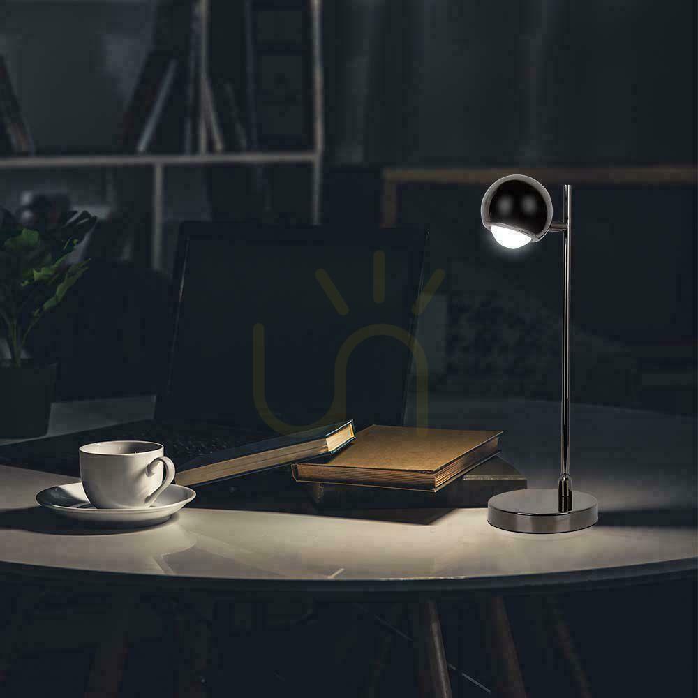 Obejrzyj Lampka Biurkowa Nocna V-TAC 6W LED 45cm Czarna VT-7506 3000K 500lm Lampka Biurkowa Nocna V-TAC 6W LED 45cm Czarna VT-7506 3000K 500lm