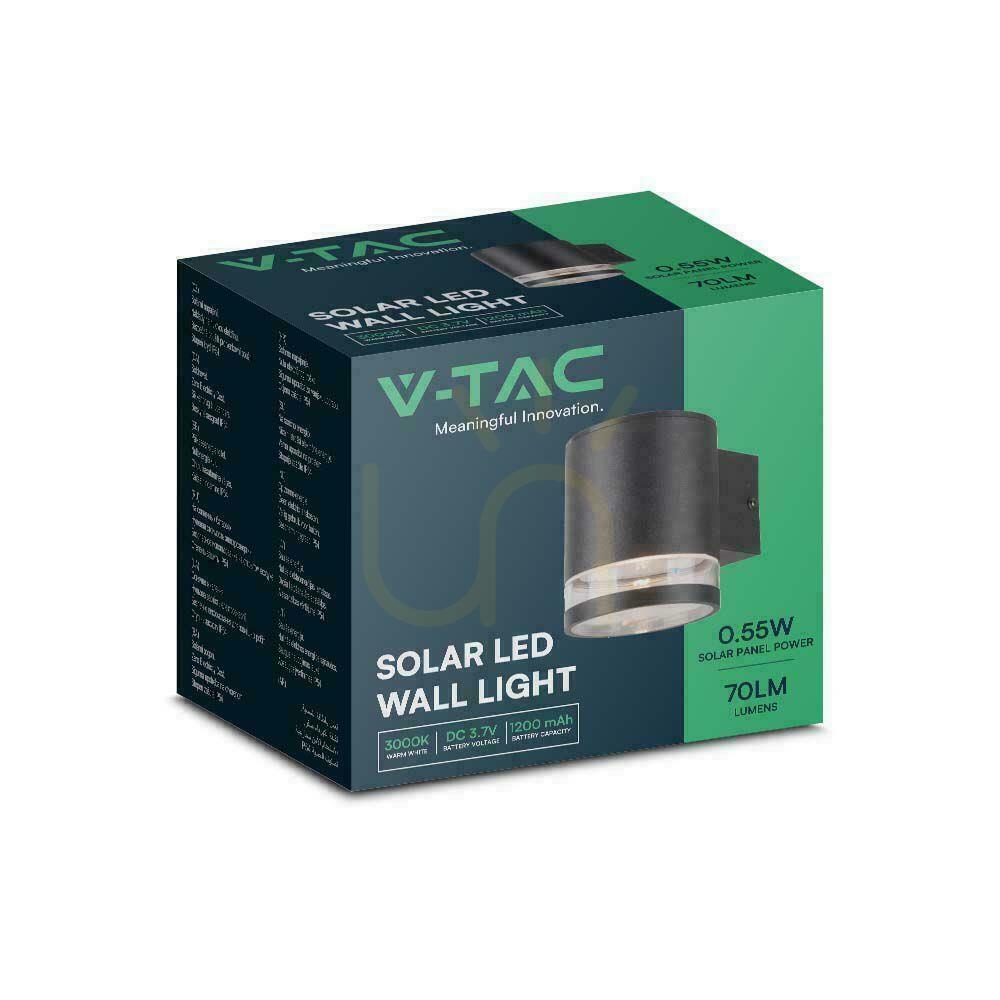 Zobacz Kinkiet Ogrodowy Ścienny Solarny V-TAC 1W LED Czarny IP54 Czujnik ruchu VT-1145 3000K 70lm 3 Lata Gwarancji Kinkiet Ogrodowy Ścienny Solarny V-TAC 1W LED Czarny IP54 Czujnik ruchu VT-1145 3000K 70lm 3 Lata Gwarancji