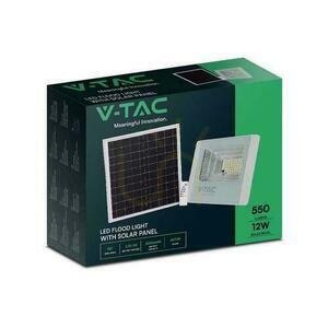 Naświetlacz solarny LED V-TAC VT-25W 12 W biały IP65 z pilotem, 6400 K, 550 lm small 3