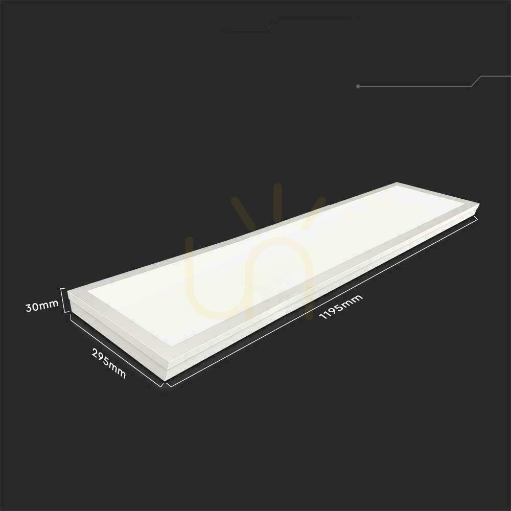 Pokaż Panel LED V-TAC 40W 1200x300 3w1 natynkowy/podtynkowy VT-6147 6500K 4400lm Panel LED V-TAC 40W 1200x300 3w1 natynkowy/podtynkowy VT-6147 6500K 4400lm