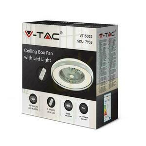 Wentylator Sufitowy V-TAC 45W LED Pilot RF CCT Szary VT-5022 3000lm small 1