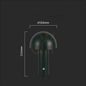 Lampka Biurkowa Nocna V-TAC 1W LED 25cm Ładowanie USB Ściemnianie Czarna VT-1047 3000K-6000K 200lm small 4