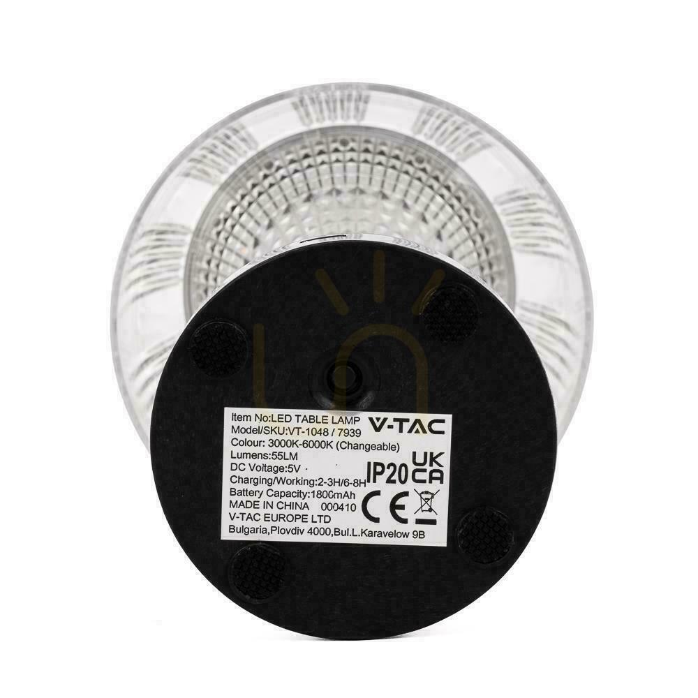Obejrzyj Lampka biurkowa V-TAC VT-1048 LED 1W USB ściemnialna chrom 3000–6000K Lampka biurkowa V-TAC VT-1048 LED 1W USB ściemnialna chrom 3000–6000K