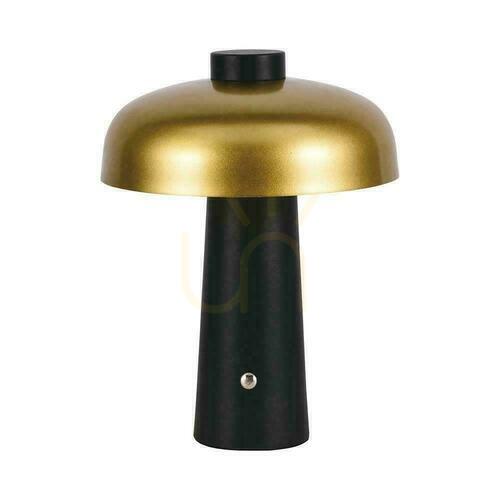 Sprawdź Lampka Biurkowa Nocna V-TAC 3W LED 24cm Ładowanie USB Ściemnianie Złota VT-1050 3000K-6000K 200lm