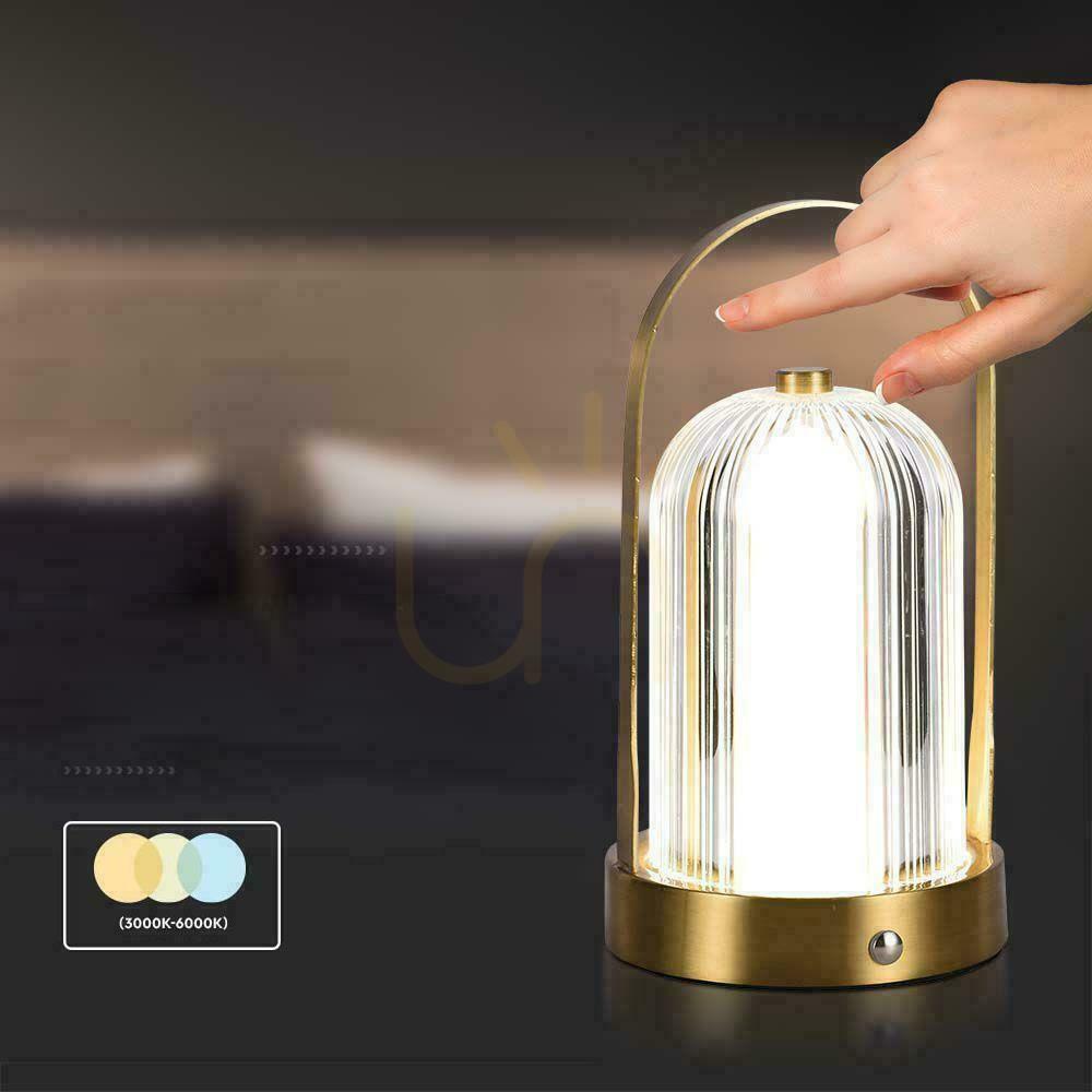 Sprawdź Lampka Biurkowa Nocna V-TAC 1W LED 22cm Ładowanie USB Ściemnianie Złota VT-1057 3000K-6000K 55lm Lampka Biurkowa Nocna V-TAC 1W LED 22cm Ładowanie USB Ściemnianie Złota VT-1057 3000K-6000K 55lm