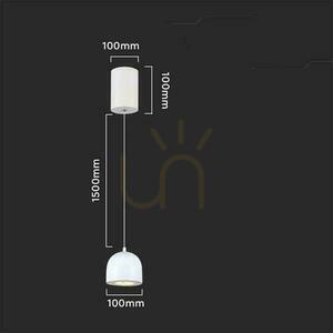 Oprawa Zwieszana V-TAC LED 8,5W 100cm Regulowana, Dotykowy włącznik Biała VT-7795 3000K 850lm small 2