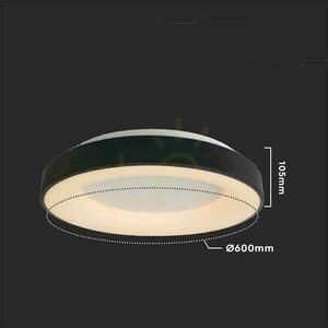 Plafon Sufitowy V-TAC 49W LED Ściemnialny 60x9cm Czarny VT-7925 3000K 5220lm small 1