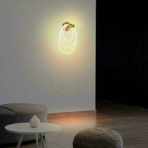Kinkiet V-TAC VT-7927, trzy świecące pierścienie, 34 x 46 cm, LED 37 W 3940 lm 3000K, złoty mat small 5