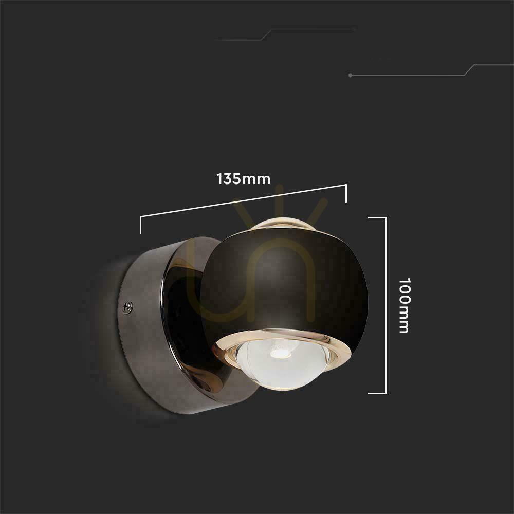 Obejrzyj Oprawa Ścienna V-TAC 10W LED Kinkiet Góra Dół Czarna VT-7504 3000K 950lm Oprawa Ścienna V-TAC 10W LED Kinkiet Góra Dół Czarna VT-7504 3000K 950lm