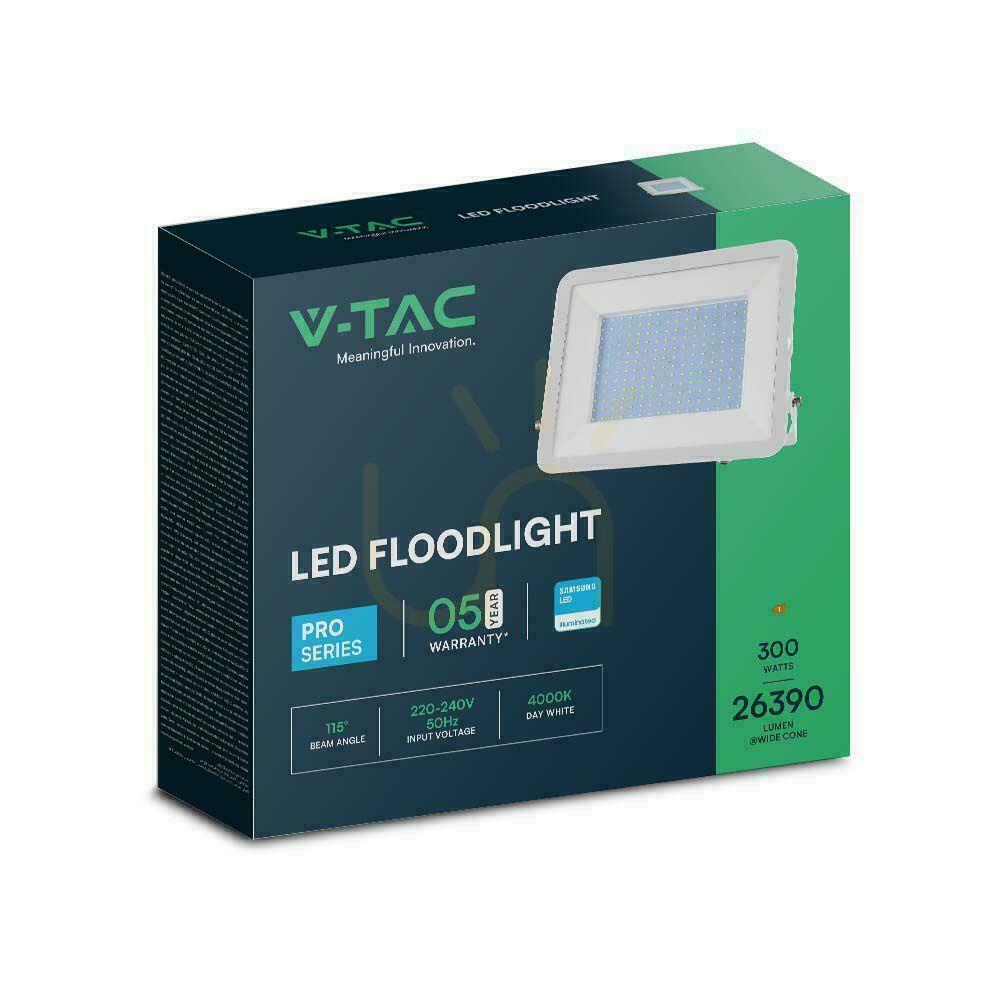 Obejrzyj Projektor LED V-TAC 300W SAMSUNG CHIP PRO-S Biały VT-44300 6500K 26390lm 5 Lat Gwarancji Projektor LED V-TAC 300W SAMSUNG CHIP PRO-S Biały VT-44300 6500K 26390lm 5 Lat Gwarancji