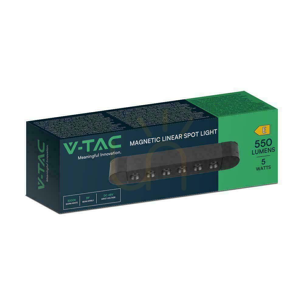 Wyświetl Oprawa Szynosystem Magnetyczny 48V V-TAC 5W LED 39st VT-4225 6400K 550lm 3 Lata Gwarancji Oprawa Szynosystem Magnetyczny 48V V-TAC 5W LED 39st VT-4225 6400K 550lm 3 Lata Gwarancji
