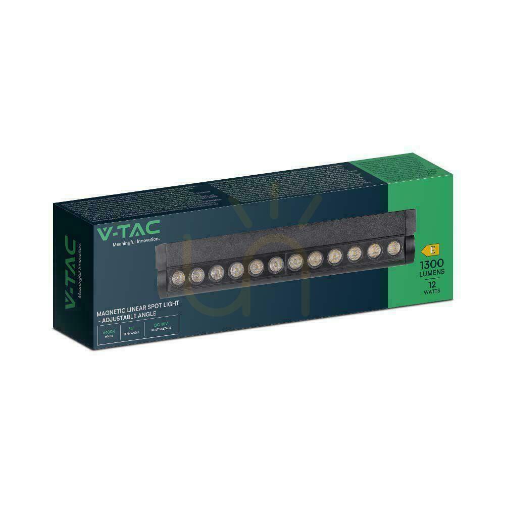 Pokaż Oprawa Projektor Szynosystem Magnetyczny 48V V-TAC 12W LED 34st VT-42012 4000K 1300lm 3 Lata Gwarancji Oprawa Projektor Szynosystem Magnetyczny 48V V-TAC 12W LED 34st VT-42012 4000K 1300lm 3 Lata Gwarancji