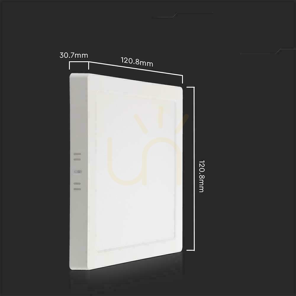 Wyświetl Panel LED V-TAC Natynkowy Premium Downlight 6W Kwadrat 120x120 VT-60006 3000K 660lm Panel LED V-TAC Natynkowy Premium Downlight 6W Kwadrat 120x120 VT-60006 3000K 660lm