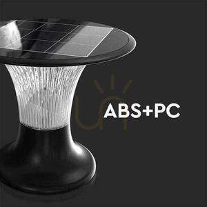 Słupek Ogrodowy Solarny V-TAC 15W LED IP65 Czujnik Ruchu CCT Czarny 26cm VT-426 6000K+4000K 2200lm 3 Lata Gwarancji small 1