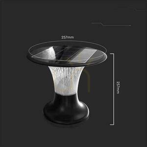 Słupek Ogrodowy Solarny V-TAC 15W LED IP65 Czujnik Ruchu CCT Czarny 26cm VT-426 6000K+4000K 2200lm 3 Lata Gwarancji small 3
