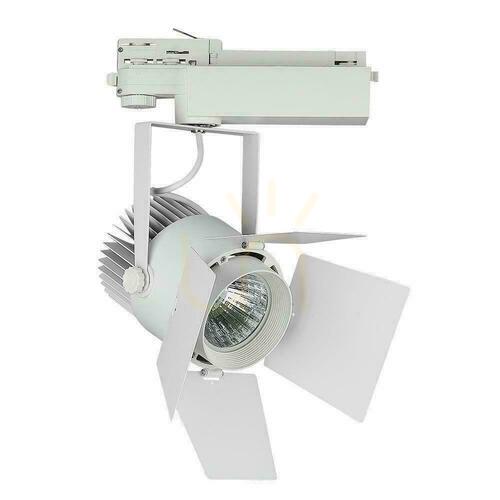 Sprawdź Reflektor szynowy V-TAC VT-433-W 33 W LED Samsung COB 3-fazowy biały 3000 K 2640 lm CRI 90+