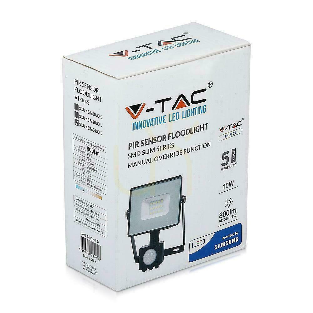 Pokaż Projektor LED V-TAC 10W SAMSUNG CHIP Czujnik Ruchu Funkcja Cut-OFF Czarny VT-10-S-B 3000K 800lm 5 Lat Gwarancji Projektor LED V-TAC 10W SAMSUNG CHIP Czujnik Ruchu Funkcja Cut-OFF Czarny VT-10-S-B 3000K 800lm 5 Lat Gwarancji