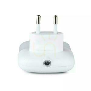 Lampka Nocna do Gniazdka LED z USB V-TAC SAMSUNG CHIP Kwadrat VT-84-SQ 4000K 10lm 2 Lampka Nocna do Gniazdka LED z USB V-TAC SAMSUNG CHIP Kwadrat VT-84-SQ 4000K 10lm small 2
