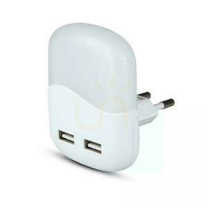 Lampka Nocna do Gniazdka LED z USB V-TAC SAMSUNG CHIP Kwadrat VT-84-SQ 4000K 10lm 0 Lampka Nocna do Gniazdka LED z USB V-TAC SAMSUNG CHIP Kwadrat VT-84-SQ 4000K 10lm small 0
