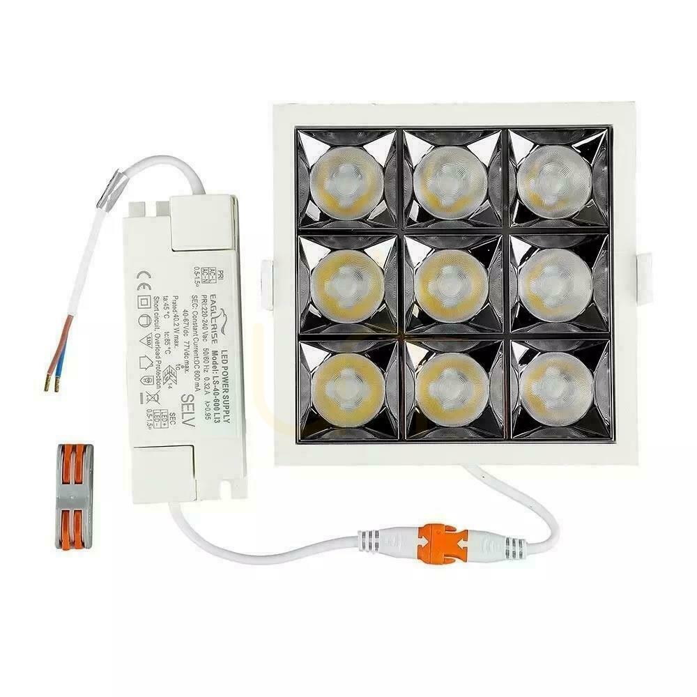 Sprawdź Oprawa V-TAC Downlight SAMSUNG CHIP 36W UGR19 CRI90+ 12st VT-2-36 5700K 2880lm 5 Lat Gwarancji Oprawa V-TAC Downlight SAMSUNG CHIP 36W UGR19 CRI90+ 12st VT-2-36 5700K 2880lm 5 Lat Gwarancji