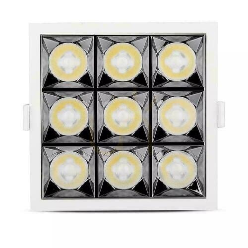 Sprawdź Oprawa downlight V-TAC VT-2-36-1 SAMSUNG CHIP 36 W, 2880 lm, 5700 K, CRI 90+, UGR19, kąt 38°, 5 lat gwarancji