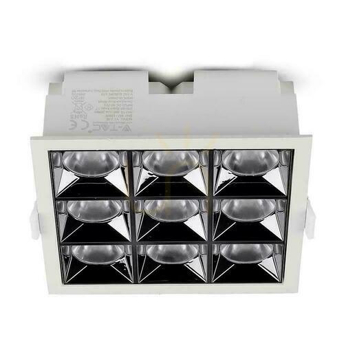 Sprawdź Oprawa downlight V-TAC VT-2-36-1 SAMSUNG CHIP 36 W, 2880 lm, 5700 K, CRI 90+, UGR19, kąt 38°, 5 lat gwarancji