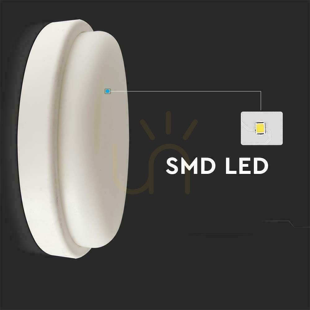 Pokaż Plafon V-TAC 18W LED Okrągły 195x38mm IP54 VT-8096 3000K 1820lm Plafon V-TAC 18W LED Okrągły 195x38mm IP54 VT-8096 3000K 1820lm