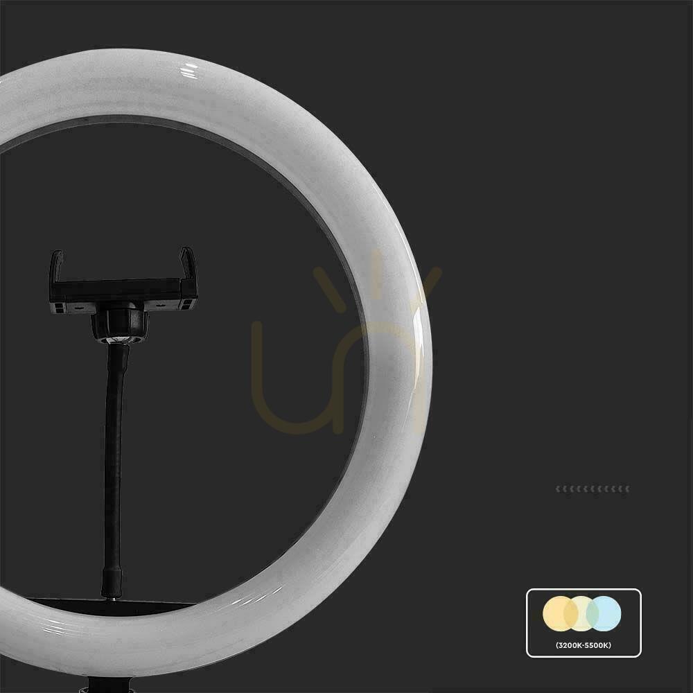 Sprawdź Lampa pierścieniowa LED Ring V-TAC 10W fi255mm Statyw Pilot VT-45010 3200K-5500K 550lm Lampa pierścieniowa LED Ring V-TAC 10W fi255mm Statyw Pilot VT-45010 3200K-5500K 550lm