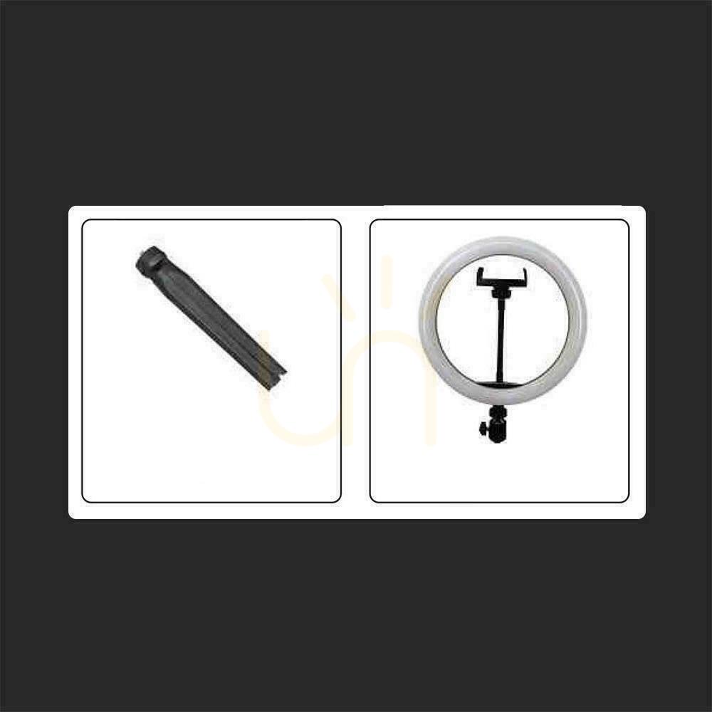 Wyświetl Lampa pierścieniowa LED Ring V-TAC 10W fi255mm Statyw Pilot VT-45010 3200K-5500K 550lm Lampa pierścieniowa LED Ring V-TAC 10W fi255mm Statyw Pilot VT-45010 3200K-5500K 550lm