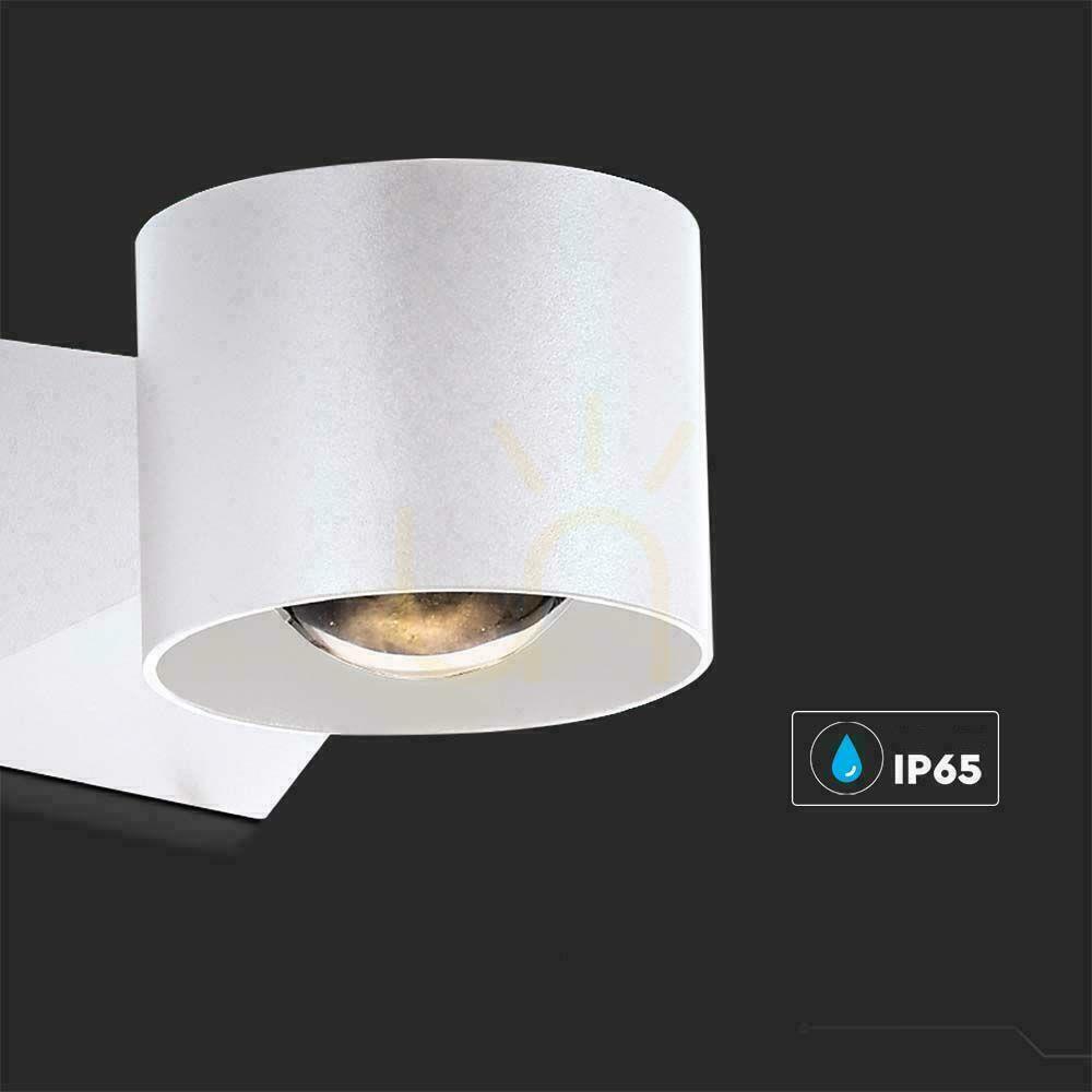 Zobacz Oprawa Ścienna V-TAC 5W Kinkiet Góra Dół Biały IP65 VT-1179 3000K 465lm Oprawa Ścienna V-TAC 5W Kinkiet Góra Dół Biały IP65 VT-1179 3000K 465lm