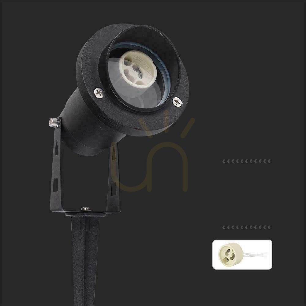 Pokaż Oprawa Gruntowa Ogrodowa Wbijana Aluminium GU10 Czarna z daszkiem IP65 V-TAC VT-1126 3 Lata Gwarancji Oprawa Gruntowa Ogrodowa Wbijana Aluminium GU10 Czarna z daszkiem IP65 V-TAC VT-1126 3 Lata Gwarancji