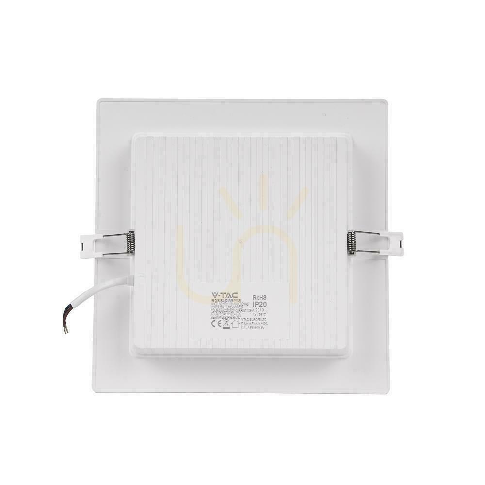 Obejrzyj Panel LED V-TAC Wpuszczany Premium Downlight 24W Kwadrat 300x300 VT-61024 4000K 2640lm Panel LED V-TAC Wpuszczany Premium Downlight 24W Kwadrat 300x300 VT-61024 4000K 2640lm