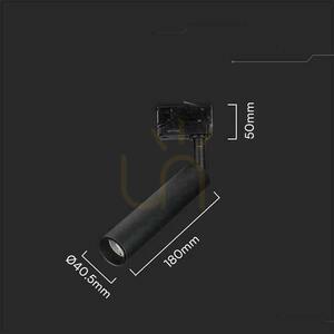 Oprawa Szynosystem 3F V-TAC 7W LED SAMSUNG CHIP CRI90+ Czarna VT-407 4000K 700lm 5 Lat Gwarancji 5 Oprawa Szynosystem 3F V-TAC 7W LED SAMSUNG CHIP CRI90+ Czarna VT-407 4000K 700lm 5 Lat Gwarancji small 5