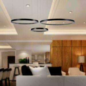 Lampa wisząca LED 57W 6840lm 4000K czarna 5 pierścieni 151 cm VT-7824 V-TAC small 3