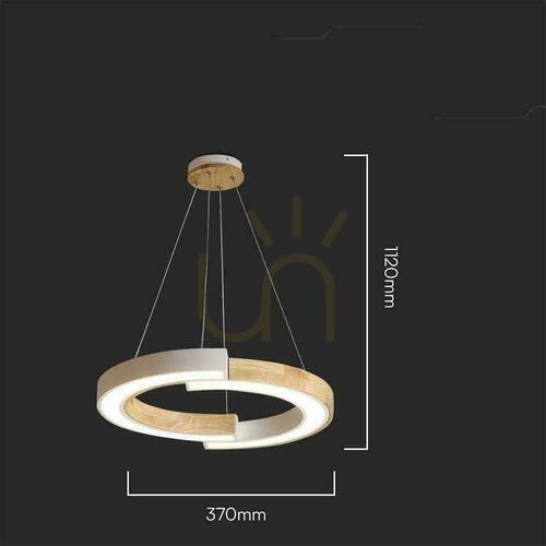 Sprawdź Oprawa Zwieszana V-TAC 12W LED Drewno VT-7828 3000K 4000lm