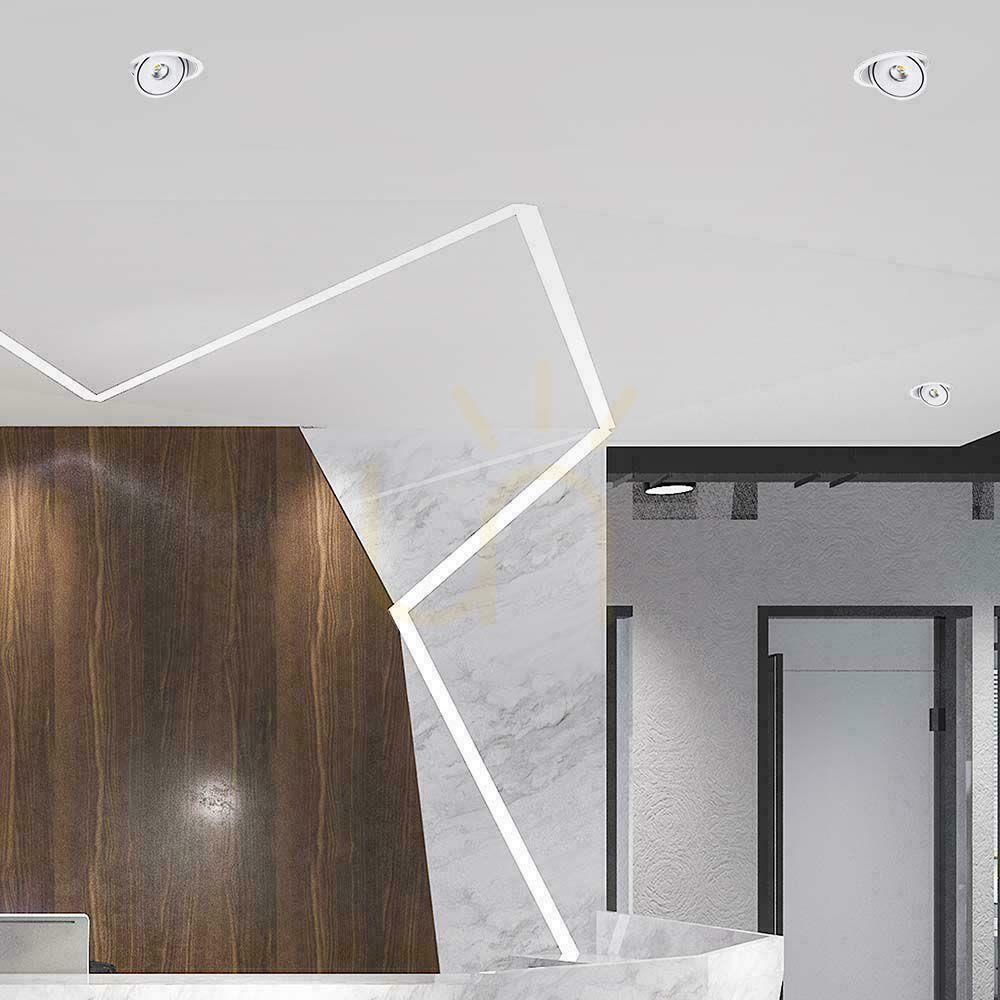 Obejrzyj Oprawa V-TAC LED Uchylny Downlight 20W LED COB CRI90+ CCT Biała VT-2520 3000K-4000K-6400K 1408lm Oprawa V-TAC LED Uchylny Downlight 20W LED COB CRI90+ CCT Biała VT-2520 3000K-4000K-6400K 1408lm