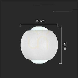 Biały kinkiet elewacyjny V-TAC VT-2502 LED 2 W IP54, góra–dół, 3000 K small 3
